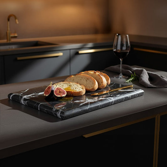 Black and Gold Marble Chopping and Serving Board