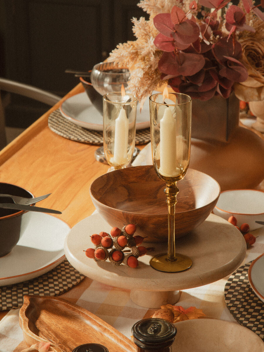 Pale Gold Marble Cake Stand