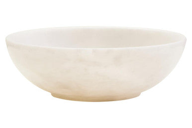 White Marble Serving Bowl