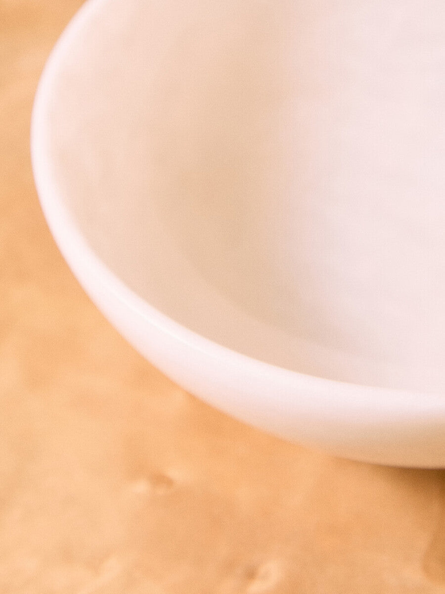 White Marble Serving Bowl