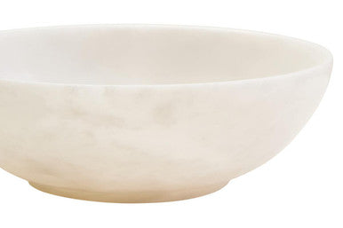 White Marble Serving Bowl