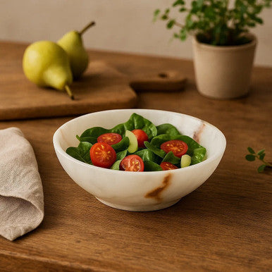 Onyx Marble Serving Bowl