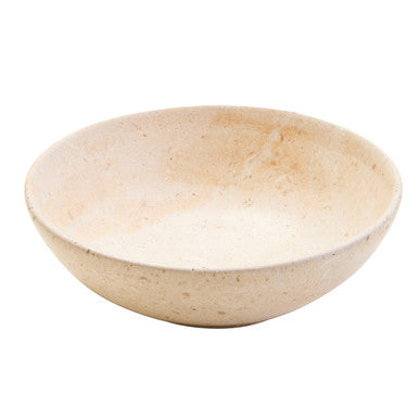 Cream Marble Serving Bowl