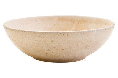 Cream Marble Serving Bowl
