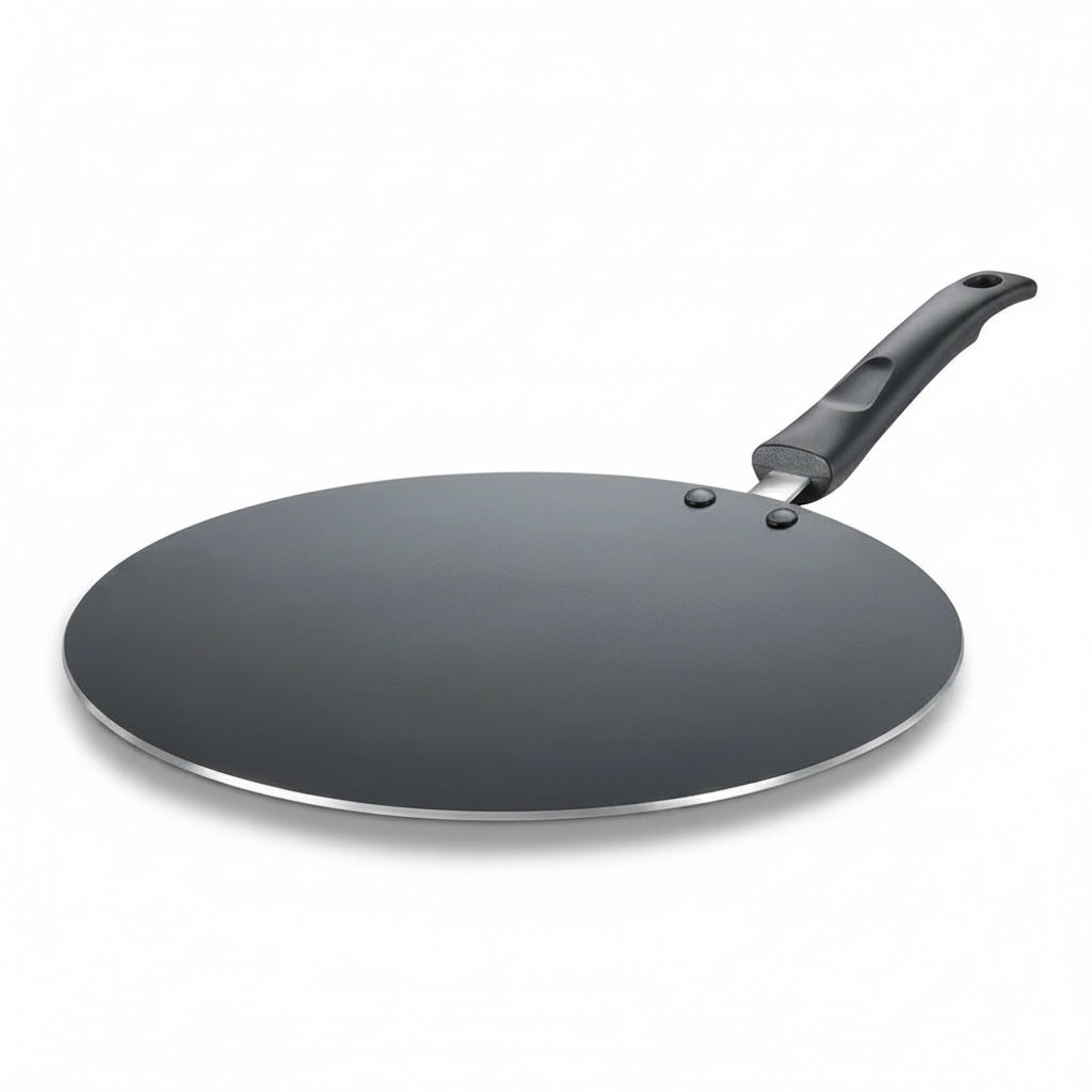 By Everyday Non-Stick Concave Tawa Low Oil Cooking Cool Touch Handle 28cm