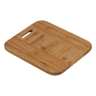 Natural Bamboo Rounded Edge Chopping and Serving Board with Handle