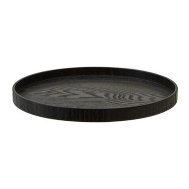 Medium Black Fir Wood Serving Tray