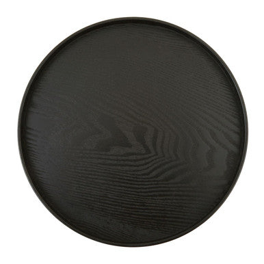 Medium Black Fir Wood Serving Tray