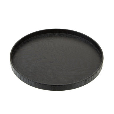 Medium Black Fir Wood Serving Tray