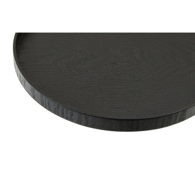 Medium Black Fir Wood Serving Tray