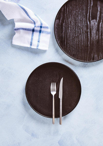 Large Black Fir Wood Serving Tray