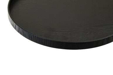 Large Black Fir Wood Serving Tray