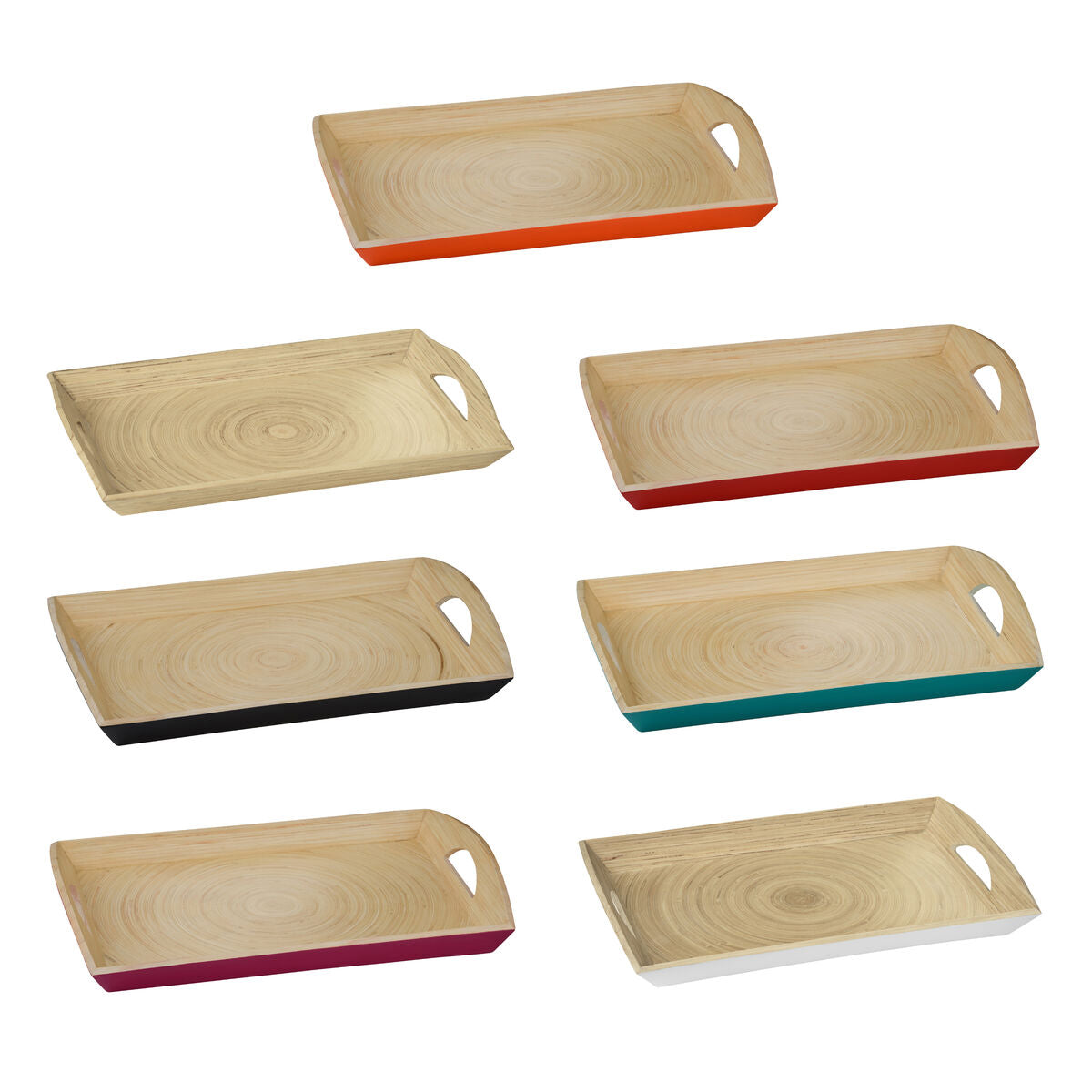 Raspberry Rectangular Serving Tray