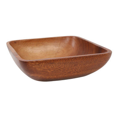 Acacia Wood Large Square Serving Bowl