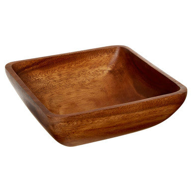 Acacia Wood Large Square Serving Bowl
