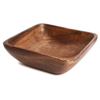 Acacia Wood Small Square Serving Bowl