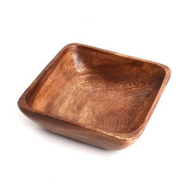 Acacia Wood Small Square Serving Bowl