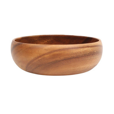 Acacia Wood Large Round Salad Bowl
