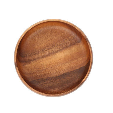 Acacia Wood Large Round Salad Bowl