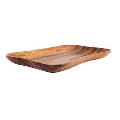 Acacia Large Curved Rectangle Serving Dish