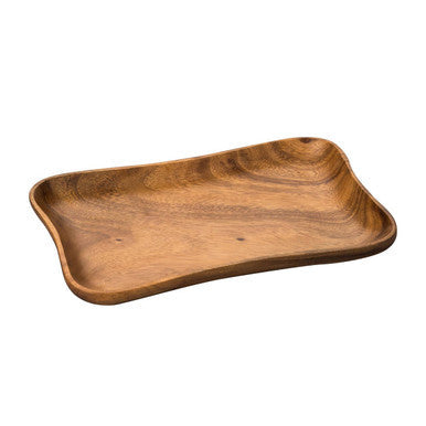 Acacia Large Curved Rectangle Serving Dish
