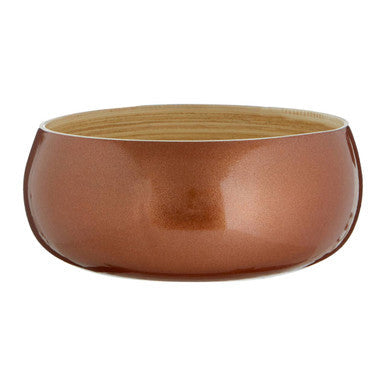 Gold Spun Bamboo Round Small Bowl