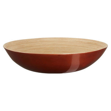 Rose Gold Spun Bamboo Round Salad Bowl