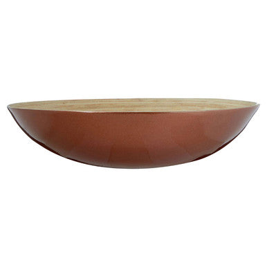 Rose Gold Spun Bamboo Round Salad Bowl