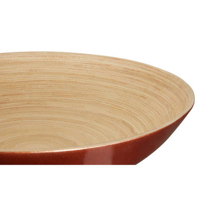 Rose Gold Spun Bamboo Round Salad Bowl