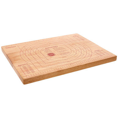 Rubberwood Pastry Board with Measurement Markings
