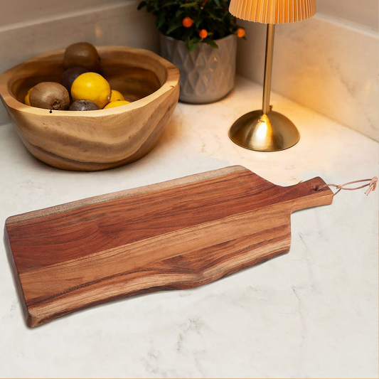 Acacia Large Irregular Paddle Chopping and Serving Board