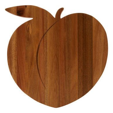 Peach Shaped Acacia Chopping and Serving Board