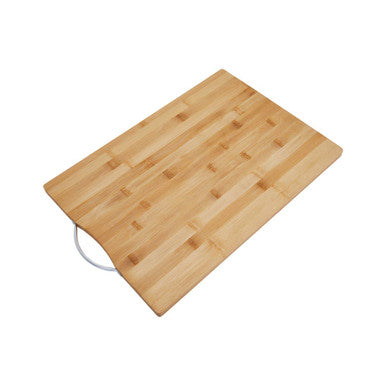 Natural Bamboo Extra Large Chopping Board with Aluminium Handle