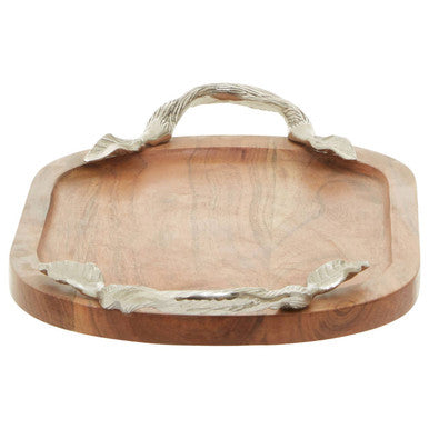 Acacia Wood Oval Serving Tray