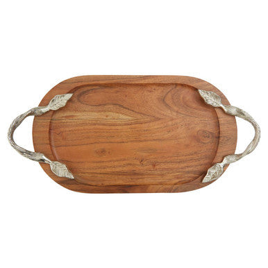 Acacia Wood Oval Serving Tray