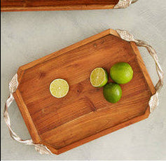 Acacia Wood Oval Serving Tray