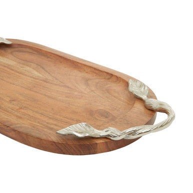 Acacia Wood Oval Serving Tray