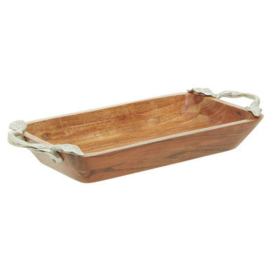 Acacia Wood Rectangular Bowl