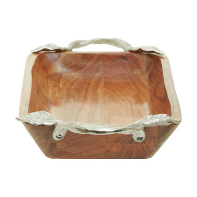 Acacia Wood Rectangular Bowl