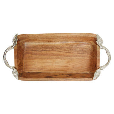 Acacia Wood Rectangular Bowl