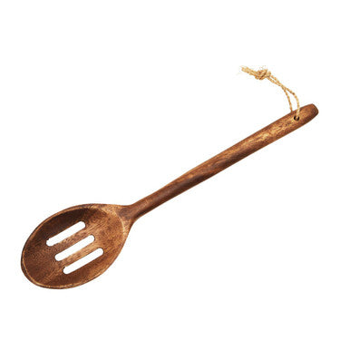Acacia Wood Slotted Spoon