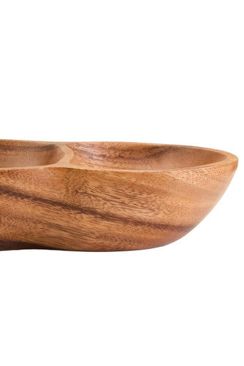 Acacia Wood Three Section Antipasti Dish