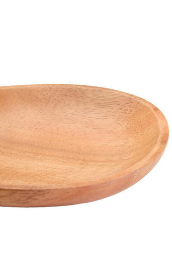Acacia Wood Small Oval Plate