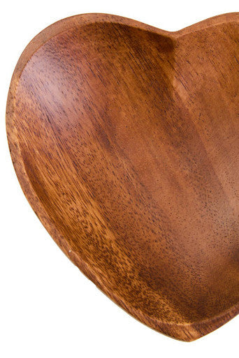 Acacia Heart Shape Serving Dish