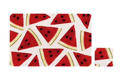 Set of 4 Watermelon Placemats and Coasters