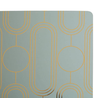 Set of 4 Pastel Green Art Deco Coasters