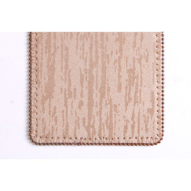Set of 4 Square Coasters with Pearl Fringe