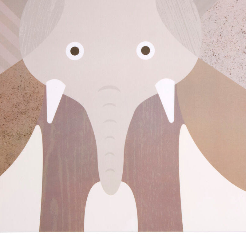Set of 2 Elephant Placemat and Coaster
