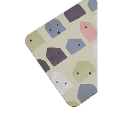 4 Piece Square Multicolour Coasters