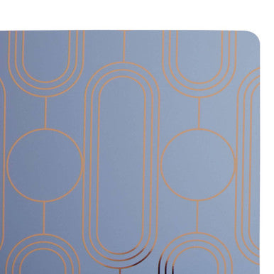 Set of 4 Pastel Blue Art Deco Coasters